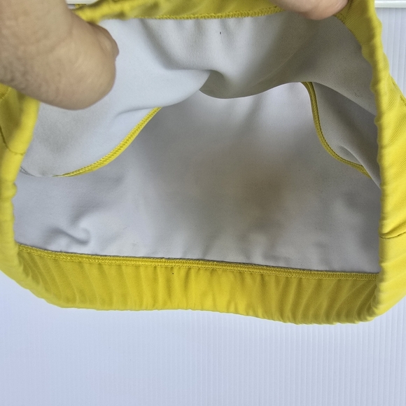 Nike Women's Gold Racerback Sports Bra Athlete Exercise Athleisure Size L - Picture 6 of 7